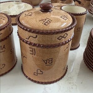 Montana Silversmiths -lifestyles branded dinnerware collection -  XL canister